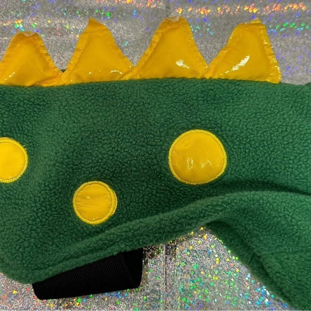 Dinosaur Size SM Dog Pet Costume Halloween Green Yellow Monster Dino